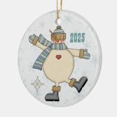 Frosty Sneeuwman Speelt in Snow Keepsake Ornament (Links)