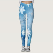 Frosty Sneeuwvlokken Leggings (Voorkant)
