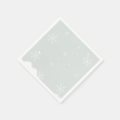 Frosty Sneeuwvlokken Verjaardagsfeestje Servet (Hoek)