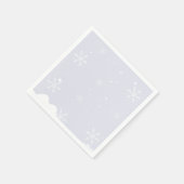 Frosty Sneeuwvlokken Verjaardagsfeestje Servet (Hoek)