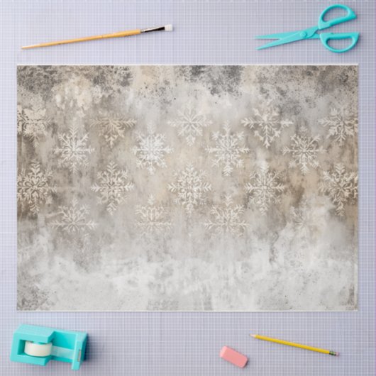 Frosty Snow Achtergrond Tissuepapier (Craft)