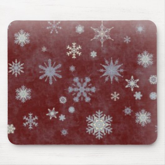 Frosty Snowflake Muismat (Voorkant)