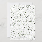 Frosty Snowflakes & Simple Pleasures | Groen Feestdagenkaart (Achterkant)