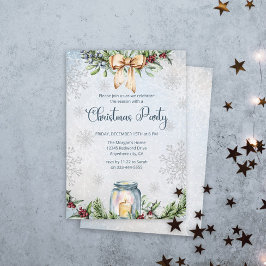 Frosty Snowly Winter Kerstfeest Kaart