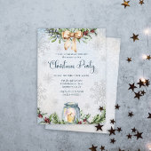 Frosty Snowly Winter Kerstfeest Kaart