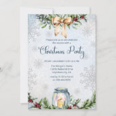 Frosty Snowly Winter Kerstfeest Kaart (Voorkant)