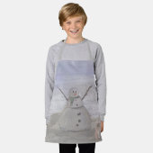 Frosty Snowman bij het strand kleine Schort (Gedragen)