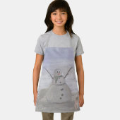 Frosty Snowman bij het strand kleine Schort (Insitu)