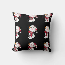 Frosty Snowman Design Wintervakantie collectie Kussen