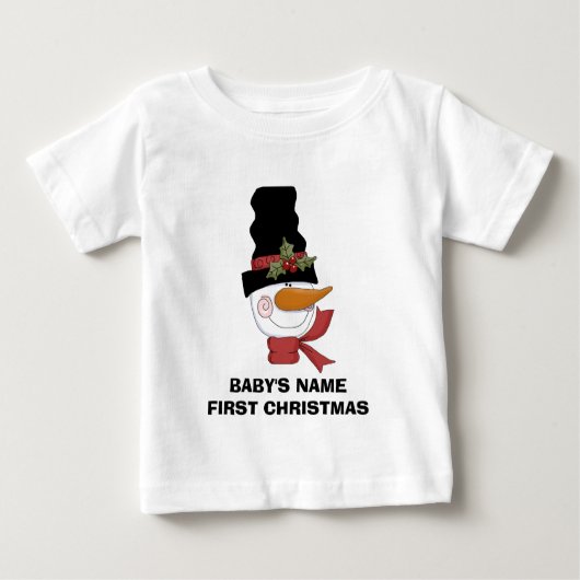 Frosty Snowman eerste kerstshirt (Voorkant)
