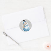 Frosty Snowman kinder Ronde Sticker (Envelop)