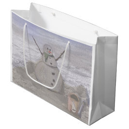 Frosty Snowman op de band Grote Gift Bag Groot Cadeauzakje