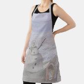 Frosty Snowman op het strand Grote Schort (Insitu)