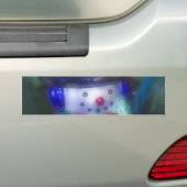 Frosty Snowman-Ornament Bumpersticker (Op auto)