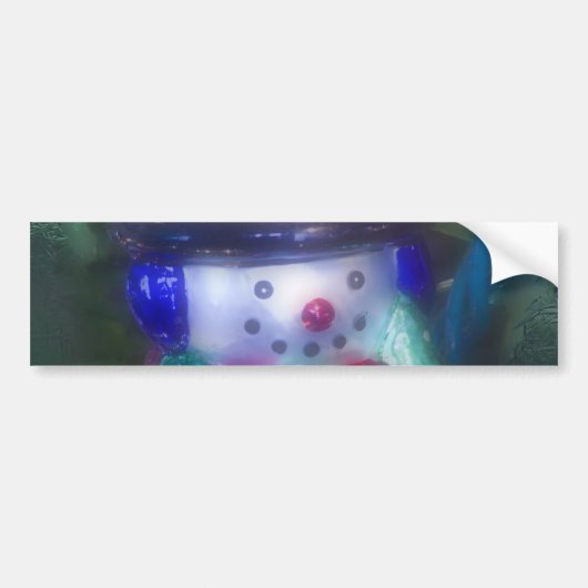 Frosty Snowman-Ornament Bumpersticker (Voorkant)