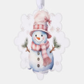 Frosty Snowman Ornament Kaart (Links)