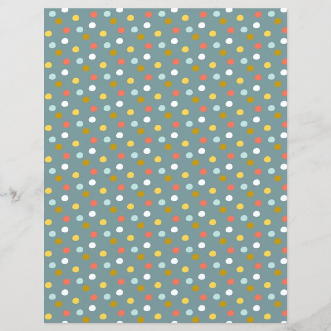Frosty Snowman Scrapbook Paper (Voorkant)