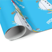 Frosty Snowman Seizoen Cadeaupapier (Rol Hoek)