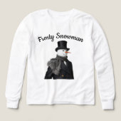 Frosty Snowman Simple Elegant Chirstmas Snowman (Voorkant)