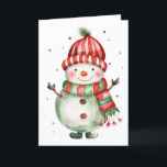 Frosty Snowman Winter Blank Kaart<br><div class="desc">Beleef de charme van de winter met deze Frosty Snowman Blank Kaart! Het feestelijke ontwerp maakt het perfect voor kerstkaarten,  seizoensgebonden brieven of gezellige notities bij het vuur. Met veel ruimte binnen kun je je eigen oprechte boodschap schrijven. Een veelzijdige vakantiekaart die zowel leuk als feestelijk is.</div>
