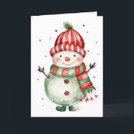 Frosty Snowman Winter Blank Kaart<br><div class="desc">Beleef de charme van de winter met deze Frosty Snowman Blank Kaart! Het feestelijke ontwerp maakt het perfect voor kerstkaarten,  seizoensgebonden brieven of gezellige notities bij het vuur. Met veel ruimte binnen kun je je eigen oprechte boodschap schrijven. Een veelzijdige vakantiekaart die zowel leuk als feestelijk is.</div>