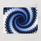 Frosty Spiral Fractal Briefkaart (Voorkant)