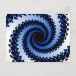 Frosty Spiral Fractal Briefkaart