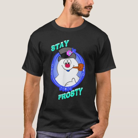 Frosty The Snowman Blijf Frosty T-shirt (Voorkant)