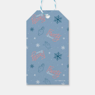 Frosty the Snowman Blue Snowflake Pattern Cadeaulabel