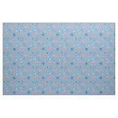 Frosty the Snowman Blue Snowflake Pattern Stof (Yard (91,4 cm))
