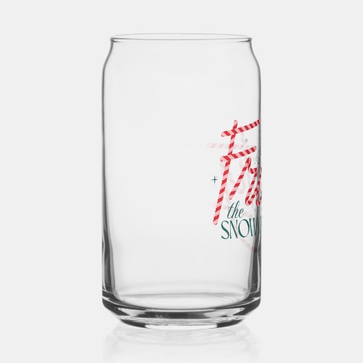 Frosty the Snowman Candy Cane Logo Blikvorm Glas (Rechts)