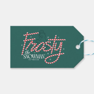 Frosty the Snowman Candy Cane Logo Cadeaulabel