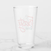 Frosty the Snowman Candy Cane Logo Glas (Achterkant)