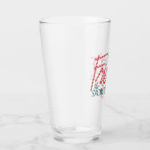 Frosty the Snowman Candy Cane Logo Glas (Rechts)