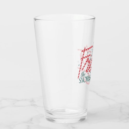 Frosty the Snowman Candy Cane Logo Glas (Rechts)