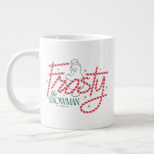 Frosty the Snowman Candy Cane Logo Grote Koffiekop