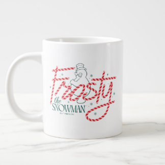 Frosty the Snowman Candy Cane Logo Grote Koffiekop