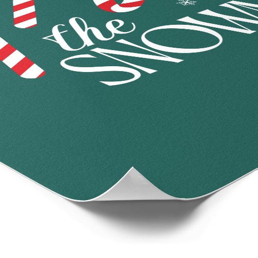 Frosty the Snowman Candy Cane Logo Poster (Hoek)