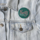 Frosty the Snowman Candy Cane Logo Ronde Button 5,7 Cm (In situ)