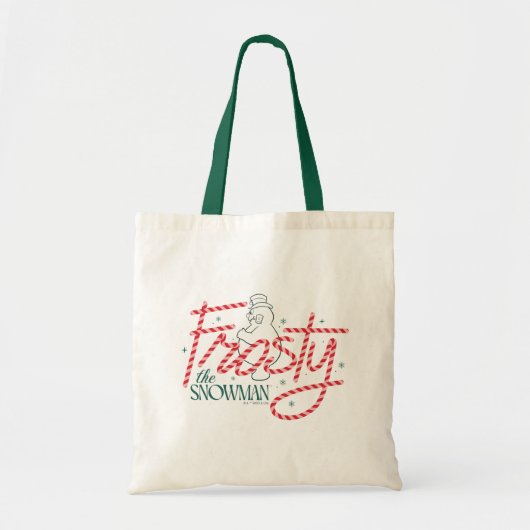 Frosty the Snowman Candy Cane Logo Tote Bag (Voorkant)