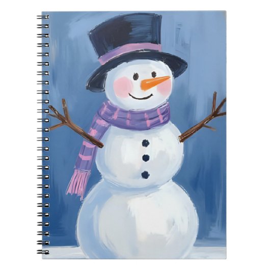Frosty the Snowman | Christmas Watercolor Notitieboek (Voorkant)