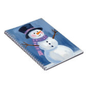 Frosty the Snowman Christmas Winter Notitieboek (Rechterzijde)