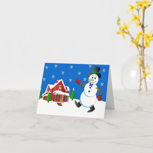 Frosty the Snowman door Joel Anderson Kaart (Gele Bloem)