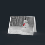 Frosty the Snowman Feestdagen Kaart<br><div class="desc">Een geweldige vangst van de ijzige sneeuwman om te gebruiken als een wenskaart.</div>