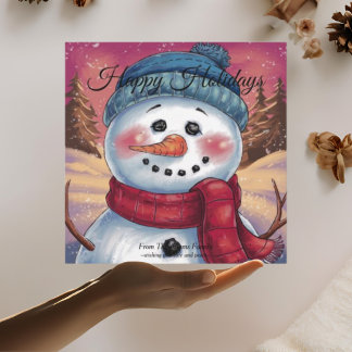 Frosty the Snowman Flat Holiday Kaart