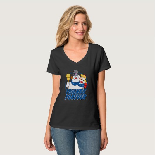 Frosty The Snowman Friends Forever T-shirt (Voorkant volledig)