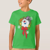 Frosty the Snowman™ | Frosty Holiday Wreath T-shirt (Voorkant)