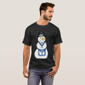 Frosty The Snowman Funny Masonic Holiday Christmas T-shirt (Voorkant volledig)