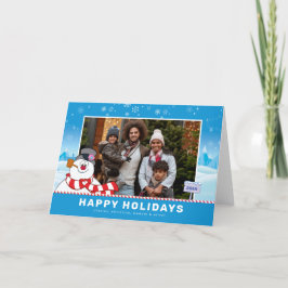 Frosty The Snowman | Gelukkig Kerstfeest Familie F Feestdagen Kaart