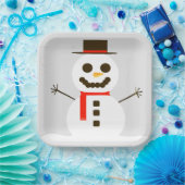 Frosty The Snowman Grey Paper Bord (Feest)
